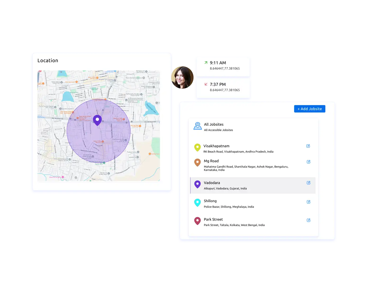 location tracking dashboard